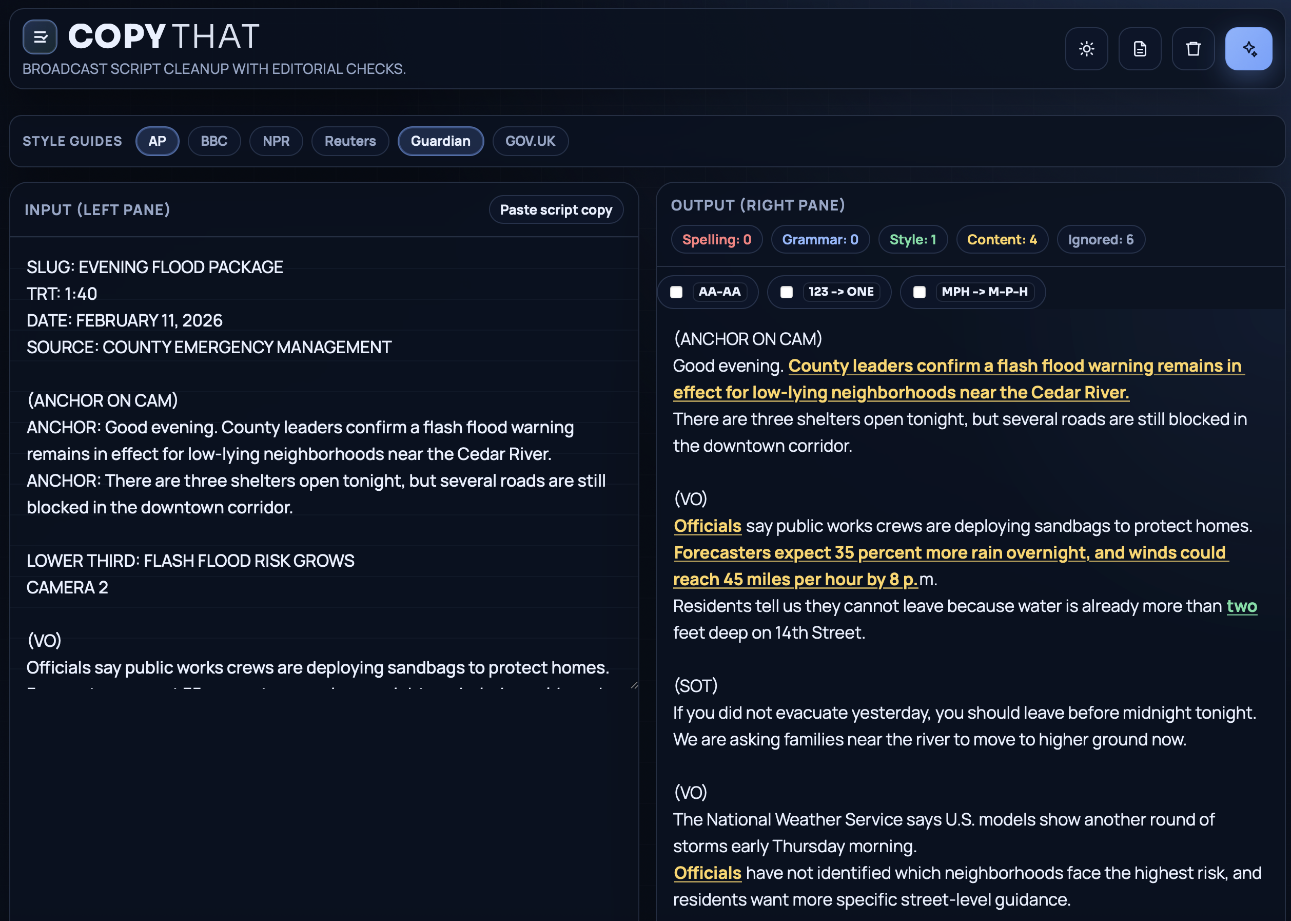 CopyThat - Full interface